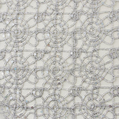 Metallic Netting, Silver with Sequins