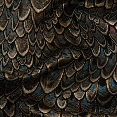 Scaled Brocade, Gold & Teal