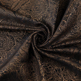 Byzantine Brocade Fabric, Metallic Gold & Black