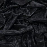 Stretch Pleather Fabric, Distressed Black