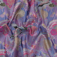 Brocade Kyoto Garden, Light Blue & Pink