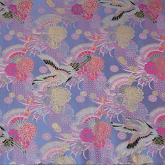 Brocade Kyoto Garden, Light Blue & Pink