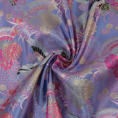 Brocade Kyoto Garden, Light Blue & Pink