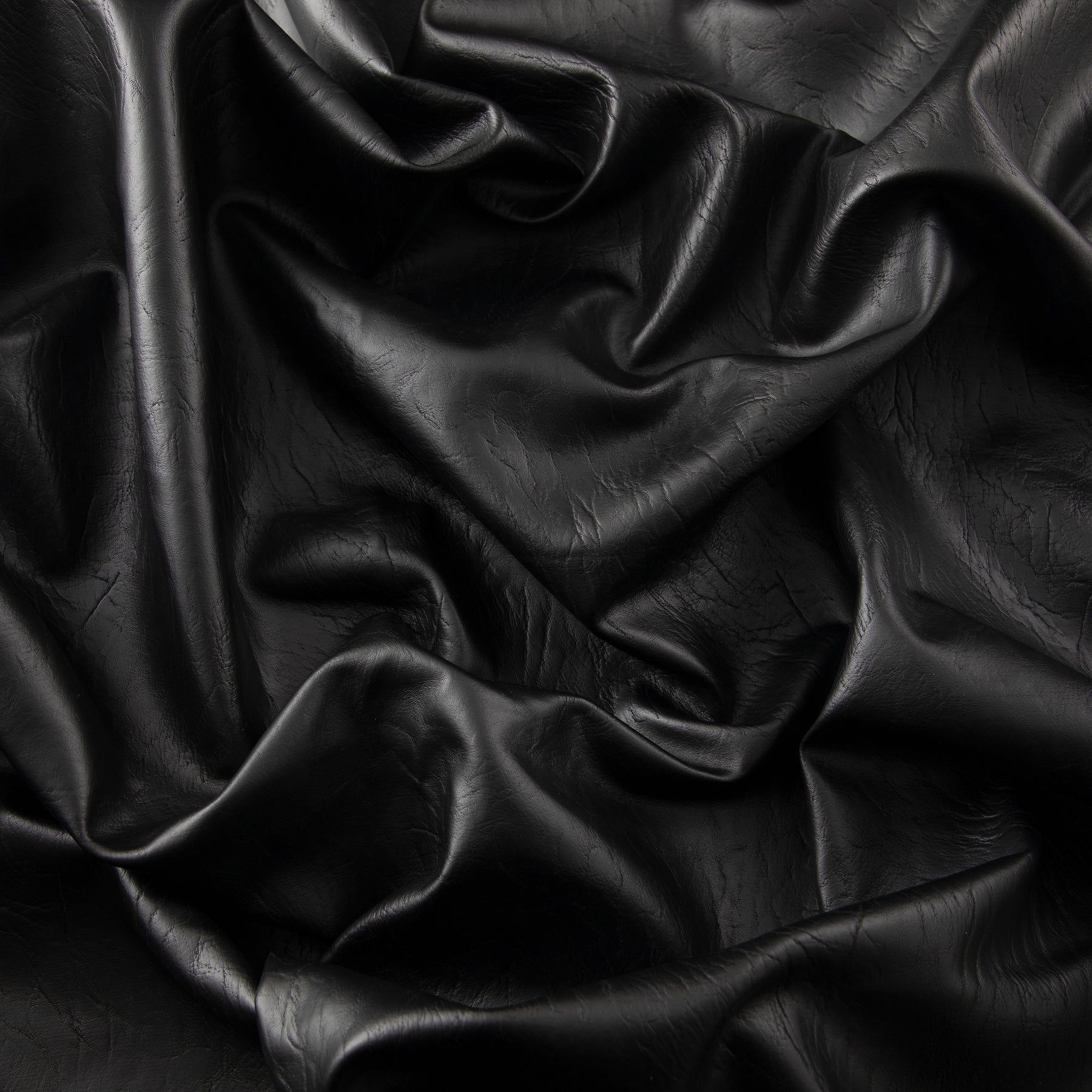 Black Faux Leather Texture Fabric 56 wide